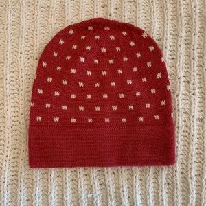 LAMINI - Polka Dot Beanie - Dark Pink